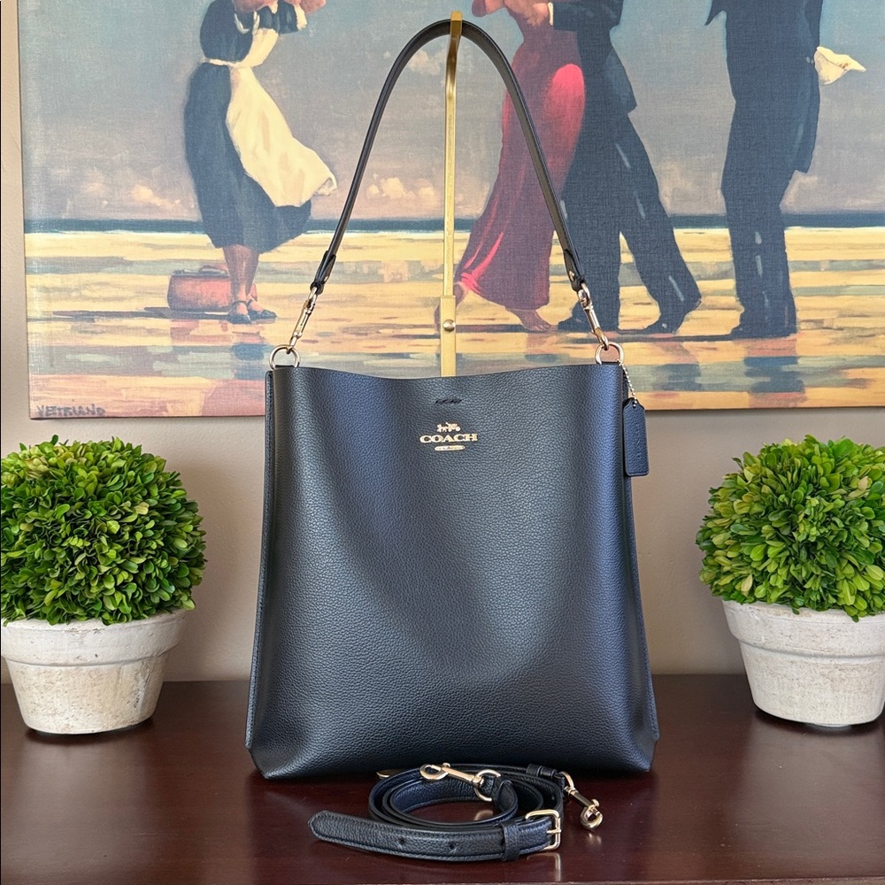 COACH CA214 🖤❤️MOLLIE❤️🖤 BLACK BUCKET BAG 🌟EUC🌟 - Picture 16 of 17